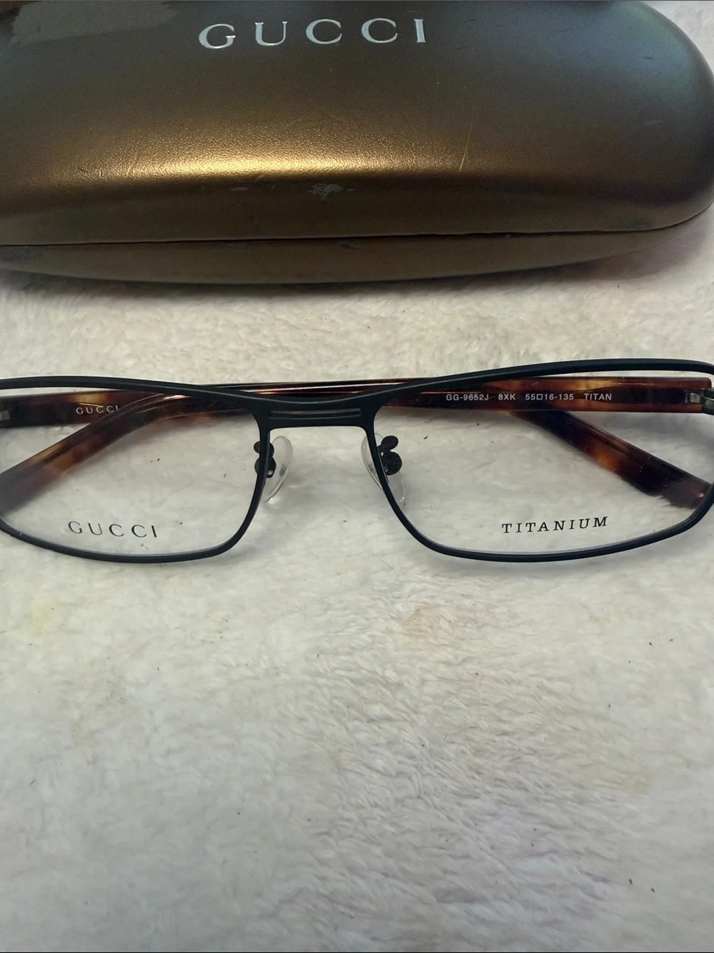 Gucci GG9652J Titanium/Tortoiseshell Frame